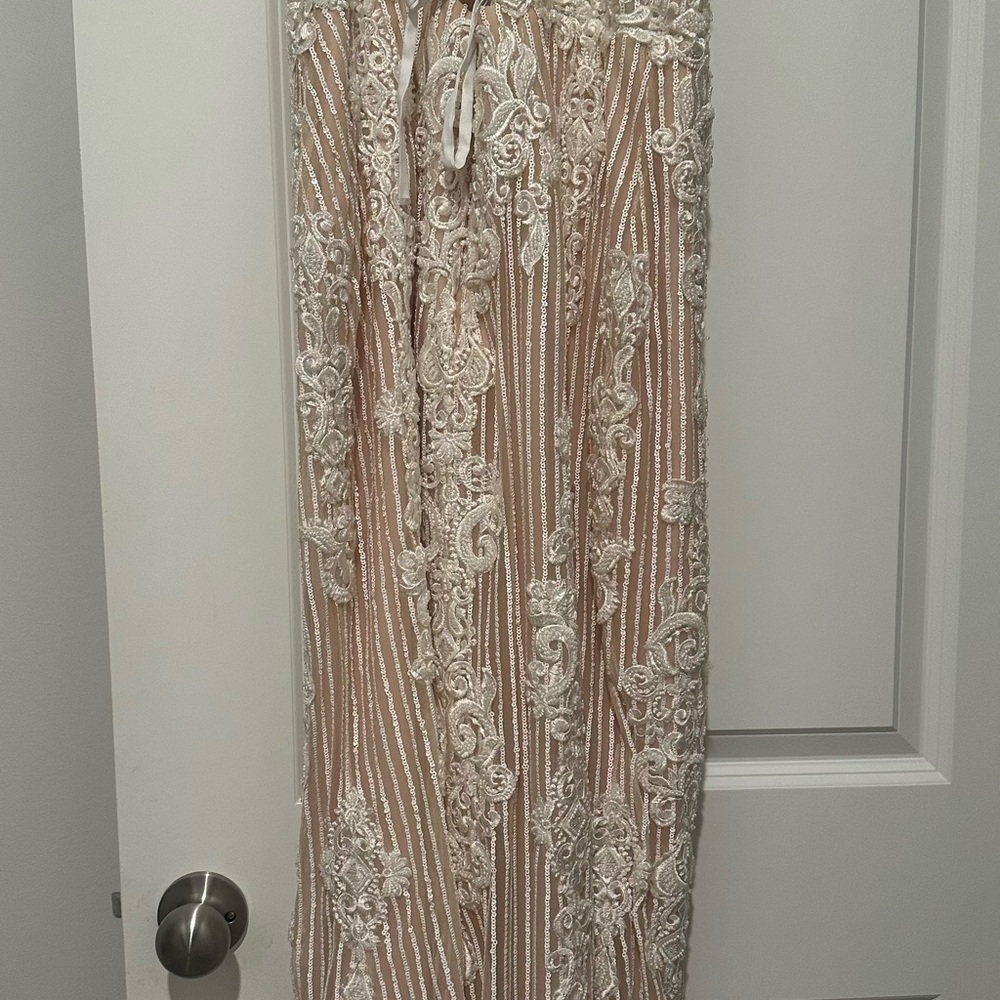 Elegant Lace Overlay Maxi Skirt